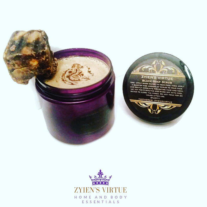 Zyien's Virtue African Black Soap Scrub